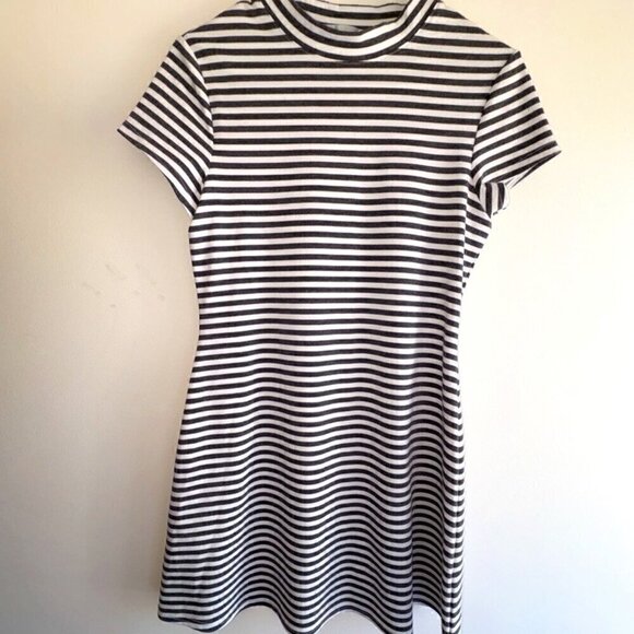 Free People Beach Stripe Knit Dress Navy/White Size Small - Picture 1 of 8